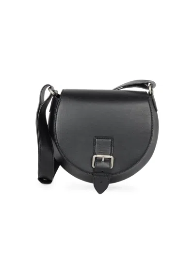 Dries Van Noten Men's Leather Crossbody Bag In Black