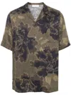 Dries Van Noten Mens Brown Carltone Jacquard-pattern Regular-fit Woven Shirt In Brown