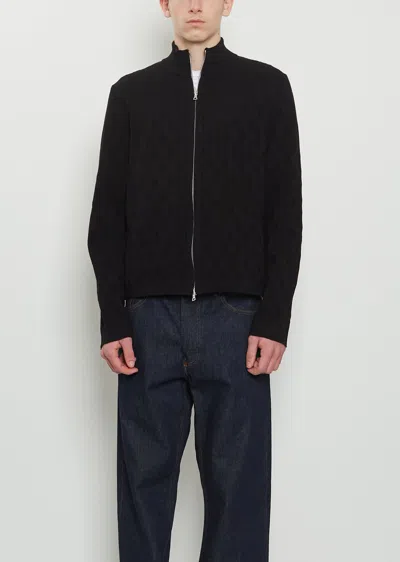 Dries Van Noten Men Marge Knit Cardigan In Black