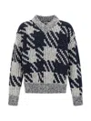 Dries Van Noten Men Marti Sweater In Wool With Jacquard Pattern In Gray