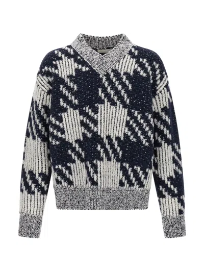 DRIES VAN NOTEN DRIES VAN NOTEN MEN MARTI SWEATER IN WOOL WITH JACQUARD PATTERN