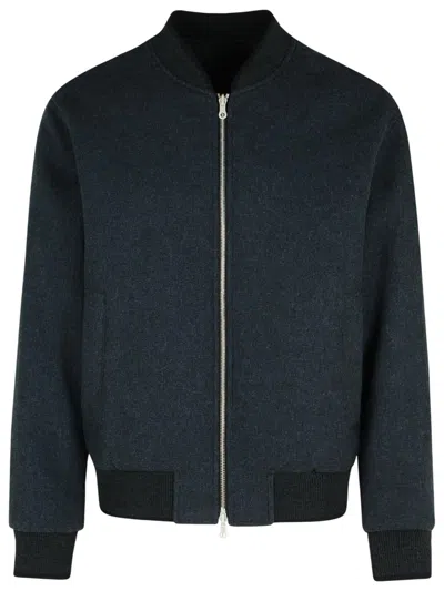DRIES VAN NOTEN DRIES VAN NOTEN MEN MEN`S BLACK COTTON BLEND REVERSIBLE JACKET, "VOLKER"