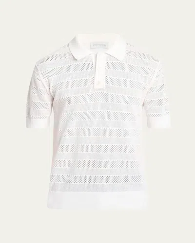 Dries Van Noten Mercy Short-sleeved Polo T-shirt In White