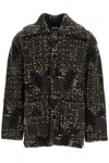 Dries Van Noten Brown Spread Collar Cardigan In Marrone