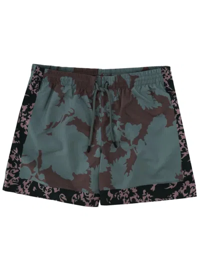 Dries Van Noten Men's Mini Swim Trunks In Multi