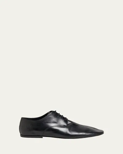 DRIES VAN NOTEN MEN'S MINIMAL LEATHER DERBY SHOES