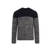 Dries Van Noten Knitted Crewneck Sweater In Blue