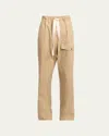 Dries Van Noten Cotton Trousers With Elastic Waistband And Pockets In Beige
