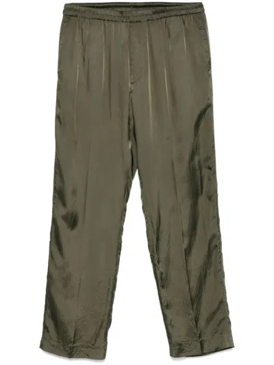 Dries Van Noten Parkino 1427 M.w.pants Khaki In Green