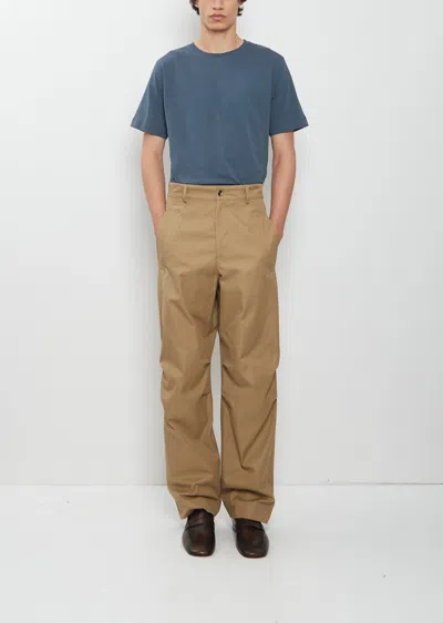 Dries Van Noten Men Pencks Cotton Pants In Brown