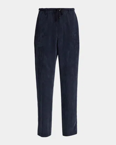 Dries Van Noten Men's Penny Straight-leg Pants In Black