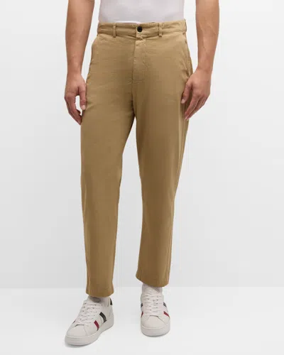 Dries Van Noten Men's Penwick Twill Pants In Brown