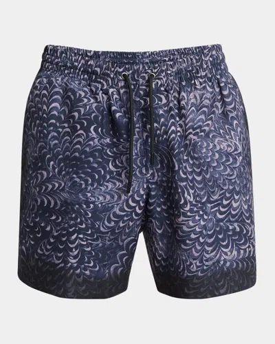 DRIES VAN NOTEN MEN'S PHIBBS PRINTED SWIM SHORTS
