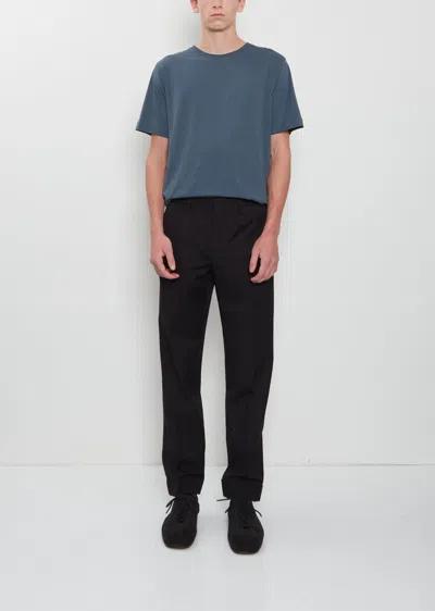 Dries Van Noten Men Philip Cotton Wool Pants In Black
