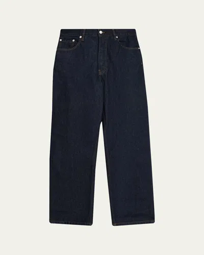 Dries Van Noten Men's Pine Straight Relaxed-fit Jeans In Purple