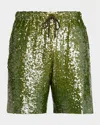 Dries Van Noten Sequin-embellished Shorts