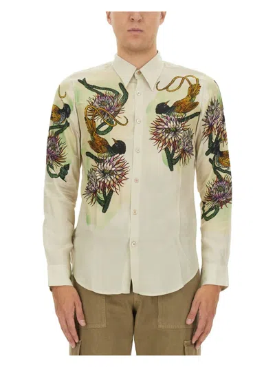 DRIES VAN NOTEN MEN'S PRINTED SHIRT