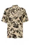 Dries Van Noten Men Printed Viscose Carltone Shirt In Multi