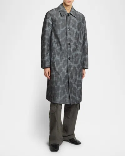 DRIES VAN NOTEN MEN'S RANKLE LEOPARD OVERCOAT