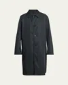Dries Van Noten Men's Rankles Topcoat In Black