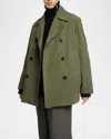 Dries Van Noten Razel Short Coat In Khaki