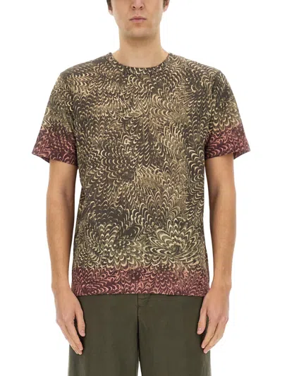 Dries Van Noten Men Regular Fit T-shirt In Brown