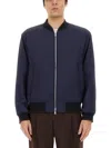 Dries Van Noten Volker Navy Viscose Blend Jacket In Blue