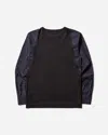 Dries Van Noten Men S Contrast Sleeves T-shirt In Black