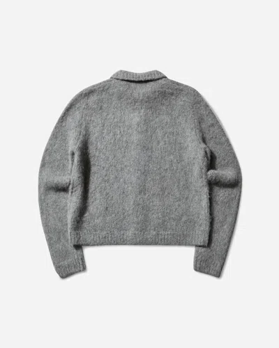 Dries Van Noten Men S Cropped Wool Cardigan Mid In Grey