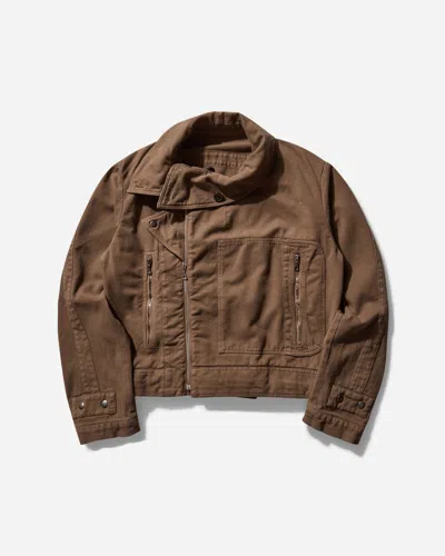 Dries Van Noten Men S Garment Dyed Aviator Jacket Taupe In Beige
