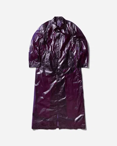 Dries Van Noten Men S Loose Fit Mac In Purple