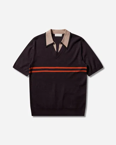 Dries Van Noten Men S Merino Wool Polo Shirt Dark In Black