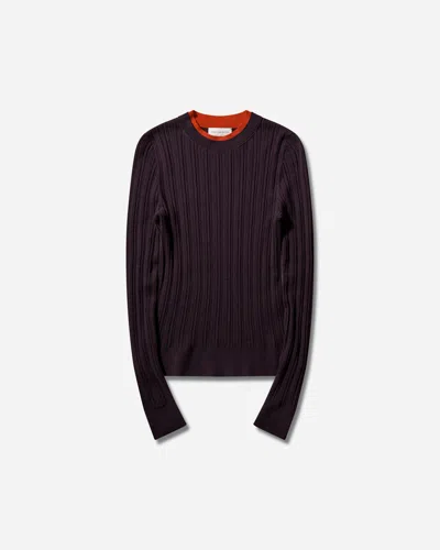 Dries Van Noten Men S Merino Wool Sweater Dark In Purple