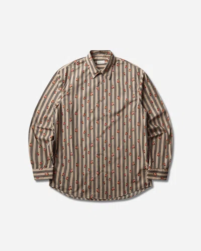 Dries Van Noten Men S Printed Cotton Shirt In Sand