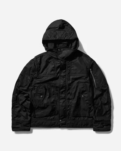 Dries Van Noten Men S Technical Hooded Jacket In Black