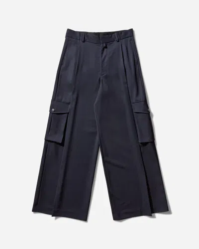 Dries Van Noten Men S Wide Pleated Pants Navy In Blue