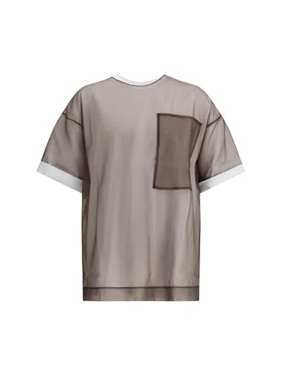 DRIES VAN NOTEN DRIES VAN NOTEN MEN SEMI-SHEER LAYERED T-SHIRT