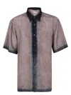 Dries Van Noten Men Short Sleeves Cassidye Shirt In Green