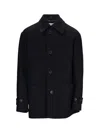 Dries Van Noten Single-breasted Rivne Short Coat In Black