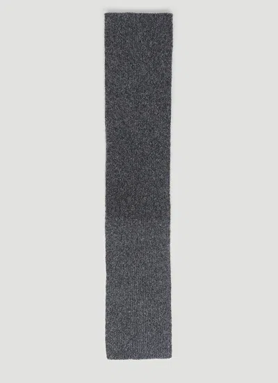 Dries Van Noten Men Soft Knit Scarf In Gray