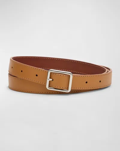 Dries Van Noten Men's Solid Leather Belt In Brown