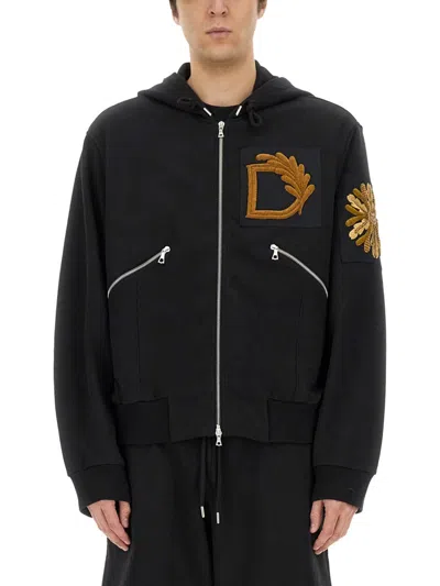 Dries Van Noten Men Sweatshirt With Embroidery
