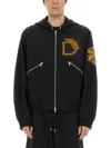 Dries Van Noten 02800-harrine Emb 1610 M.k.sweater - 100% Cotton Made In Turkey In Black