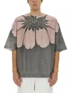 Dries Van Noten Flower-print Oversized T-shirt In Green