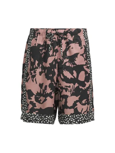 DRIES VAN NOTEN MEN'S TWO-TONE ABSTRACT PRINT SWIM SHORTS