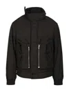 Dries Van Noten Men Venice Dark Grey Cotton Jacket In Black