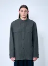 Dries Van Noten Men Viskin Jacket In Gray