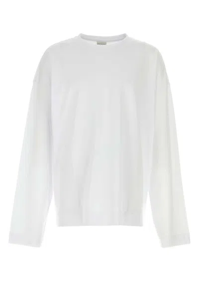 Dries Van Noten Men White Cotton Hegland Oversize T-shirt