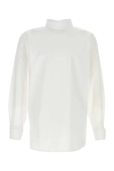 DRIES VAN NOTEN DRIES VAN NOTEN MEN WHITE POPLIN CORSINO SHIRT