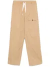 Dries Van Noten Cotton Trousers With Elastic Waistband And Pockets In Multicolor